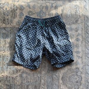 Crewcuts Navy Floral Print Swimming Trunks - 10